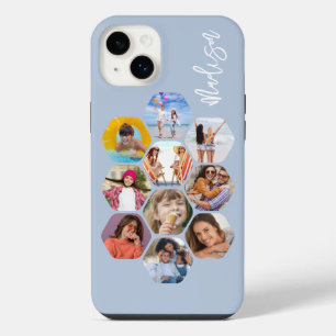 Personalized Multi Photo Collage Name iPhone 14 Plus Case