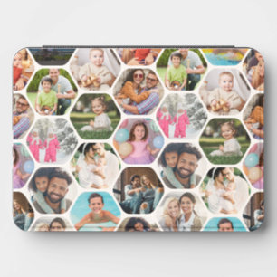 Personalized Multi Photo Hexagon Memory Collage Kindle Cover