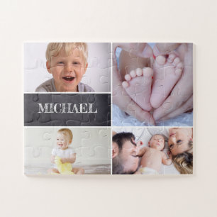 Personalized Multi picture BOY Name Jigsaw Puzzle