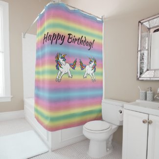 Personalized Multicolor Unicorn Motif 