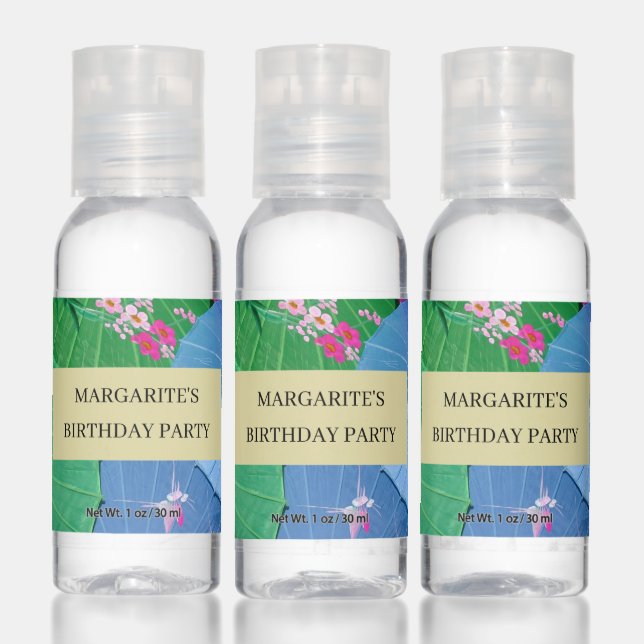 Personalized Multicolored Fan Design Hand Sanitizer (Set)