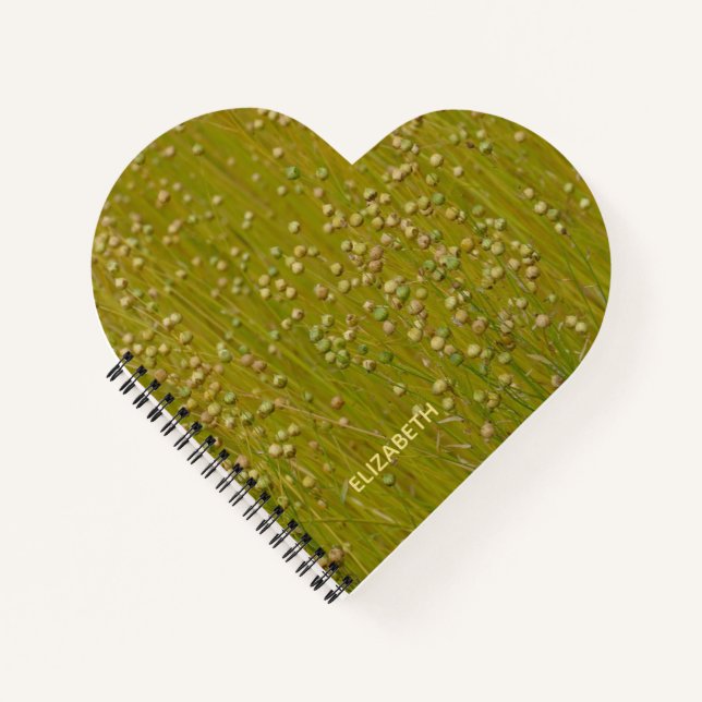 Personalized Multicolored Green Florals Notebook (Front)