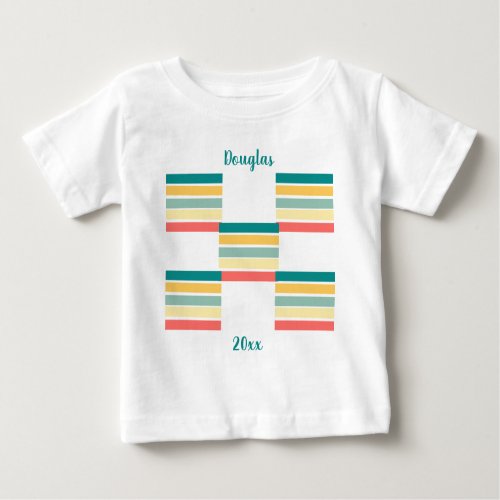 Personalized  Multicolored Just Beachy  Baby T_Shi Baby T_Shirt