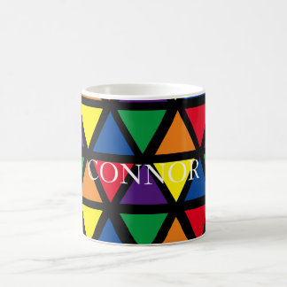 Personalized multicoloured Triangle Coffee Mug