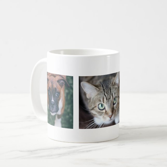 Personalized Multiple Pet Photo Mug (Front Left)