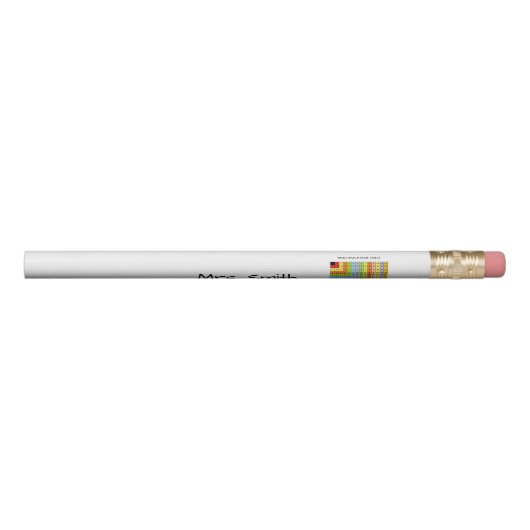 Personalized "Multiplication Chart"  Pencil (Rotated 270)