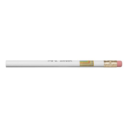 Personalized "Multiplication Chart"  Pencil (Rotated 90)