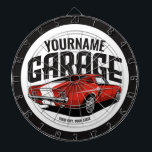 Personalized Muscle Car 1967 Red Fastback Garage Dart Board<br><div class="desc">Personalized 1967 Fastback Red Classic Muscle Car Garage Design - Featuring a Fast Classy Red Musclecar Automobile - Customize with your Name and Custom Text!</div>