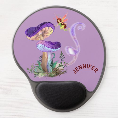 Personalized Mushroom Fairy Gel Mousepad