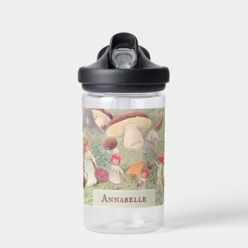 Personalized Mushroom Fairytale Elsa Beskow Bottle