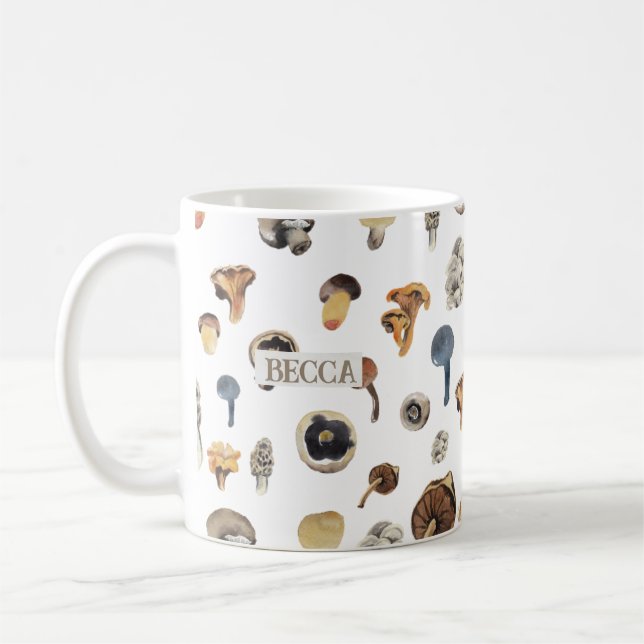 Personalized Mushroom Fungus Mug (Left)