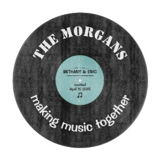Personalized Music Album Retro Design Cutting Board