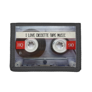 Personalized Music Cassette Tape Tri-fold Wallet