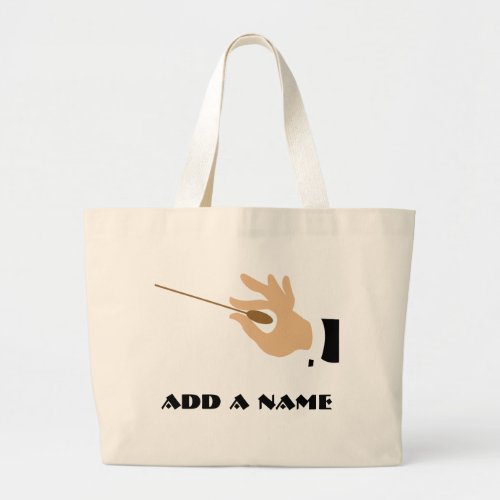 Personalized Music Conductor Tote Bag