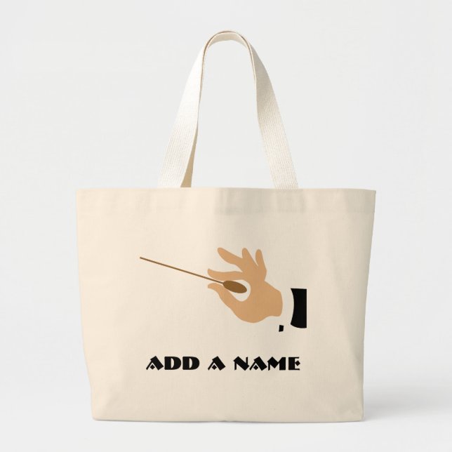 Personalized Music Conductor Tote Bag (Front)