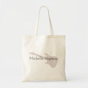 Personalized Music Gifts for Guitarist, Musician Tote Bag