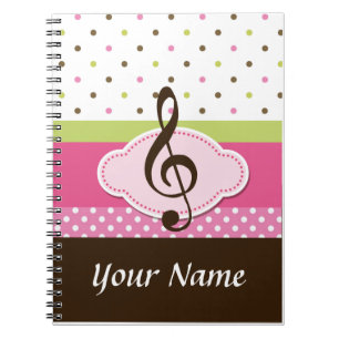 Personalized Music Lesson Practice Journal Noteboo
