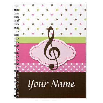Personalized Music Lesson Practice Journal Noteboo by madconductor at Zazzle
