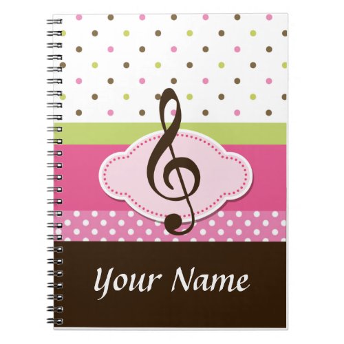 Personalized Music Lesson Practice Journal Noteboo