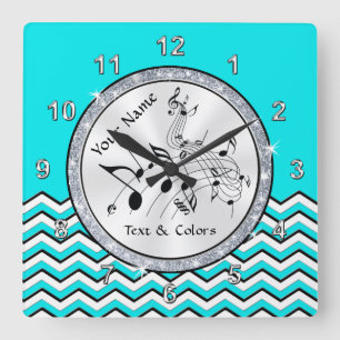 Personalized Music Note Gifts, Music Note Clock