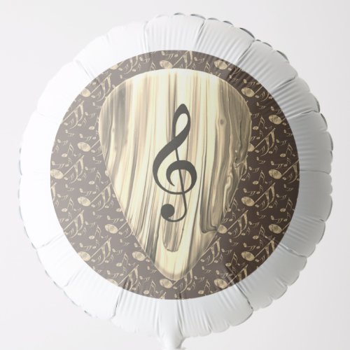 Personalized Music Note Guitar Pick  Balloon