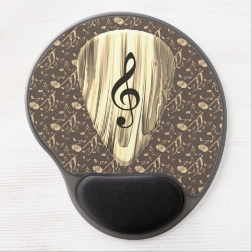 Personalized Music Note Guitar Pick  Gel Mouse Pad