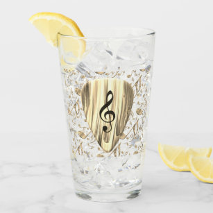 Personalized Music Note Guitar Pick  Glass