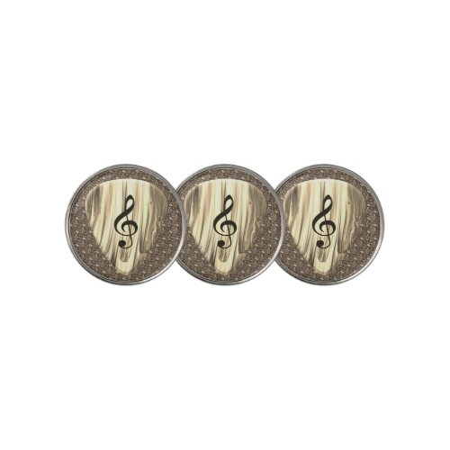 Personalized Music Note Guitar Pick  Golf Ball Marker