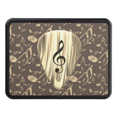 Personalized Music Note Guitar Pick  Hitch Cover