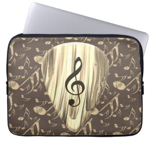Personalized Music Note Guitar Pick  Laptop Sleeve