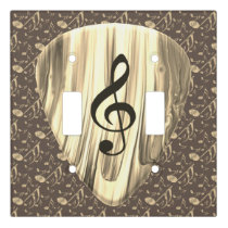Personalized Music Note Guitar Pick  Light Switch Cover