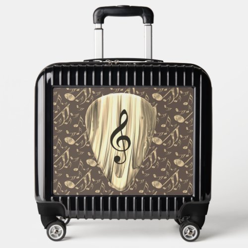 Personalized Music Note Guitar Pick  Luggage