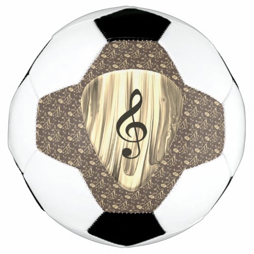 Personalized Music Note Guitar Pick  Soccer Ball