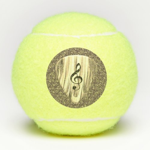 Personalized Music Note Guitar Pick  Tennis Balls