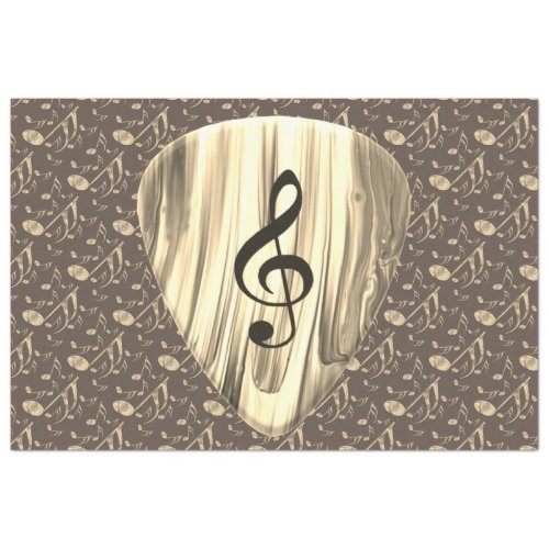 Personalized Music Note Guitar Pick  Tissue Paper
