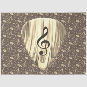 Personalized Music Note Guitar Pick Tissue Paper