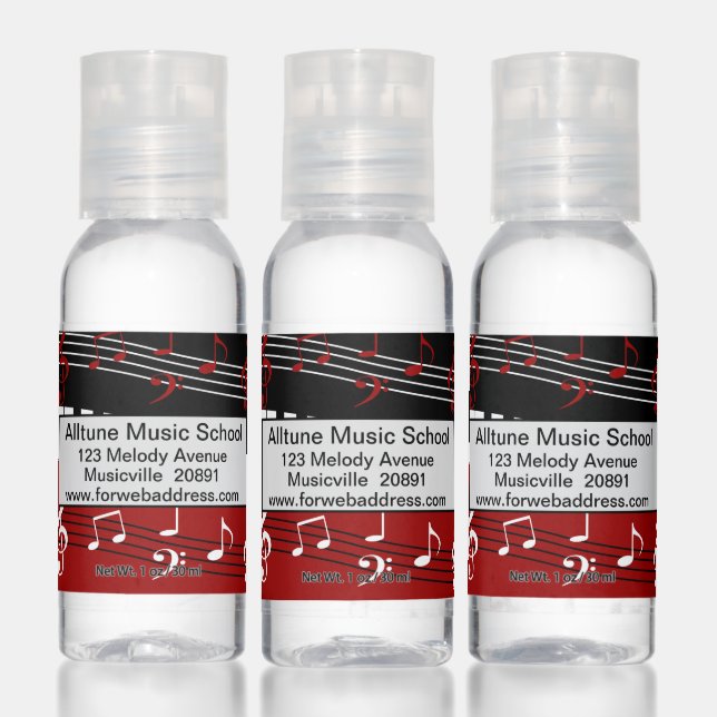 Personalized Music school Hand Sanitizer (Set)