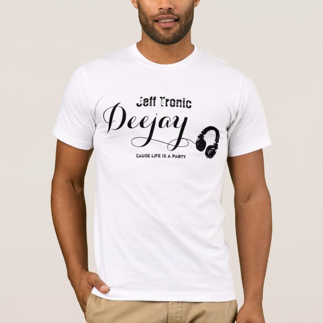 personalized music stamp for the DJ T-Shirt (Front)