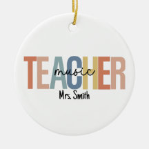 Personalized Music Teacher Christmas