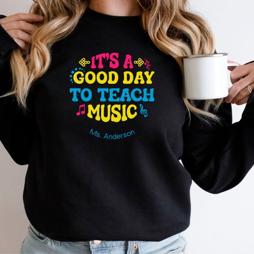 Personalized Music Teacher Colorful Sweatshirt