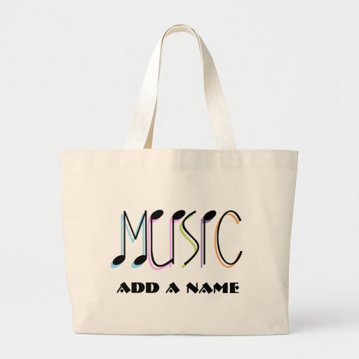 Personalized Music Tote Bag | Zazzle