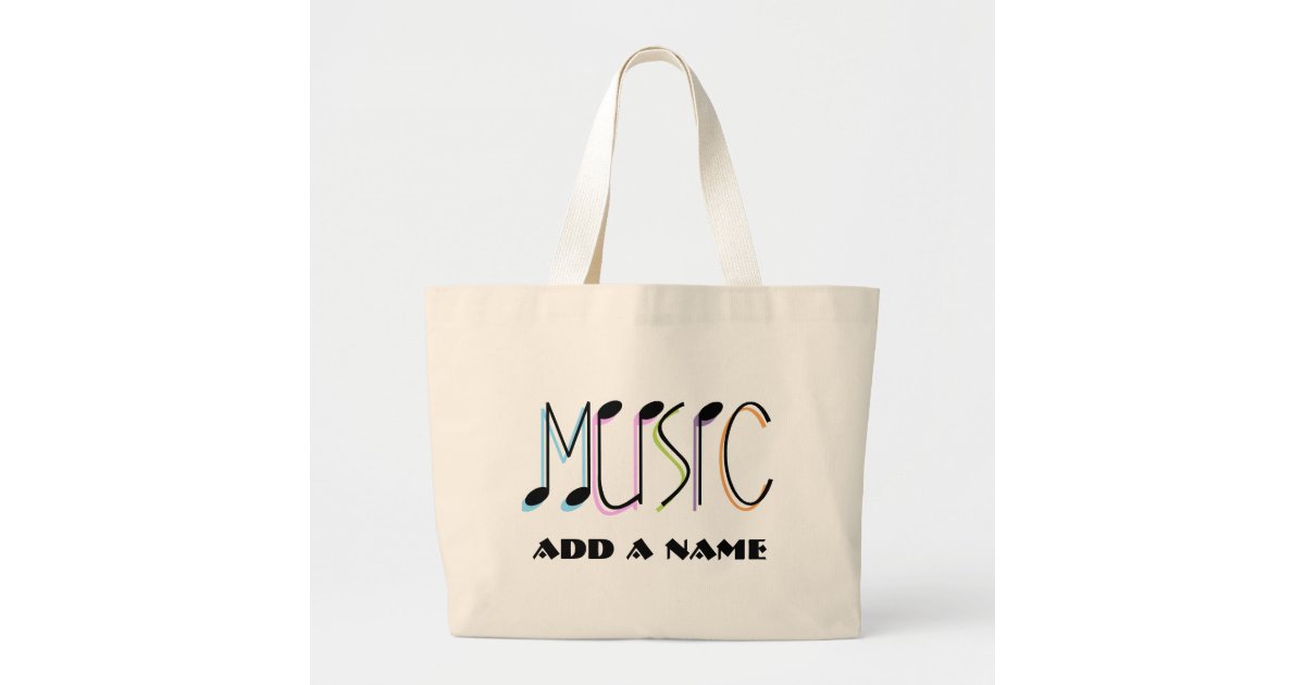 Personalized Music Tote Bag | Zazzle