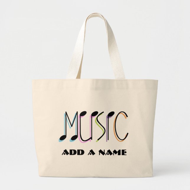 Personalized Music Tote Bag (Front)