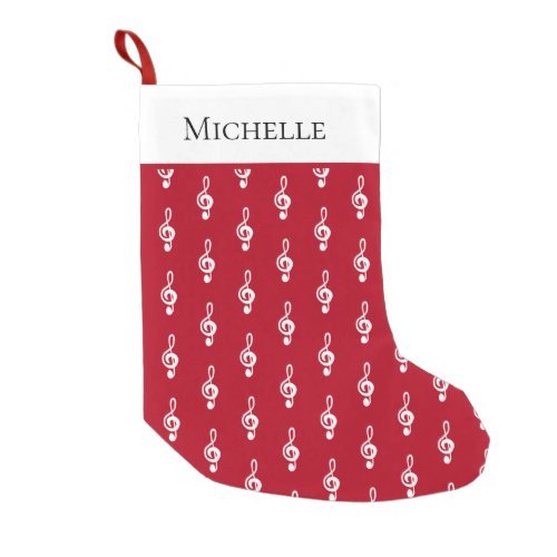 Personalized Musical Small Christmas Stocking