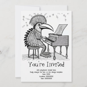 Personalized Musical Soiree Invitation