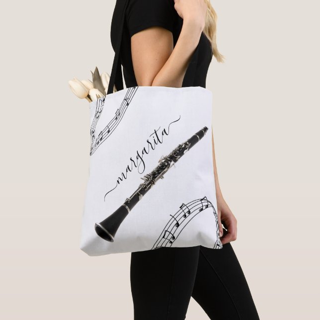 Personalized Musical Tote Bag (Close Up)