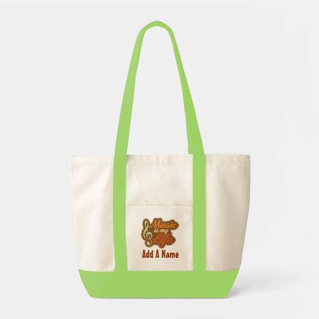 Personalized Musician Tote Bag Gift (Front)