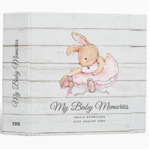 Personalized MY BABY MEMORIES - Rabbit Ballerina