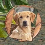 Personalized My Best Friend Picture Love Paw Print Card<br><div class="desc">Celebrate Mother’s or Father’s Day, Valentine's Day, or a birthday with a heartfelt card from the family dog. This personalized greeting card can be customized with your own photo of your dog. Perfect as a card from the dog, this design lets you add a personal message, signed with your dog's...</div>