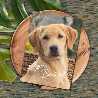 Personalized My Best Friend Picture Love Paw Print Card